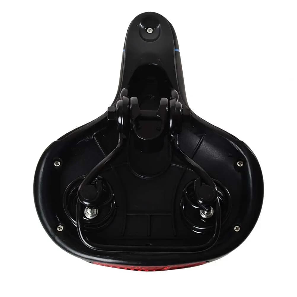 Sella per Mountain Bike Spessa Nera con Cuscino, Resistente all'Usura, Antiurto, Traspirante ed Ergonomica