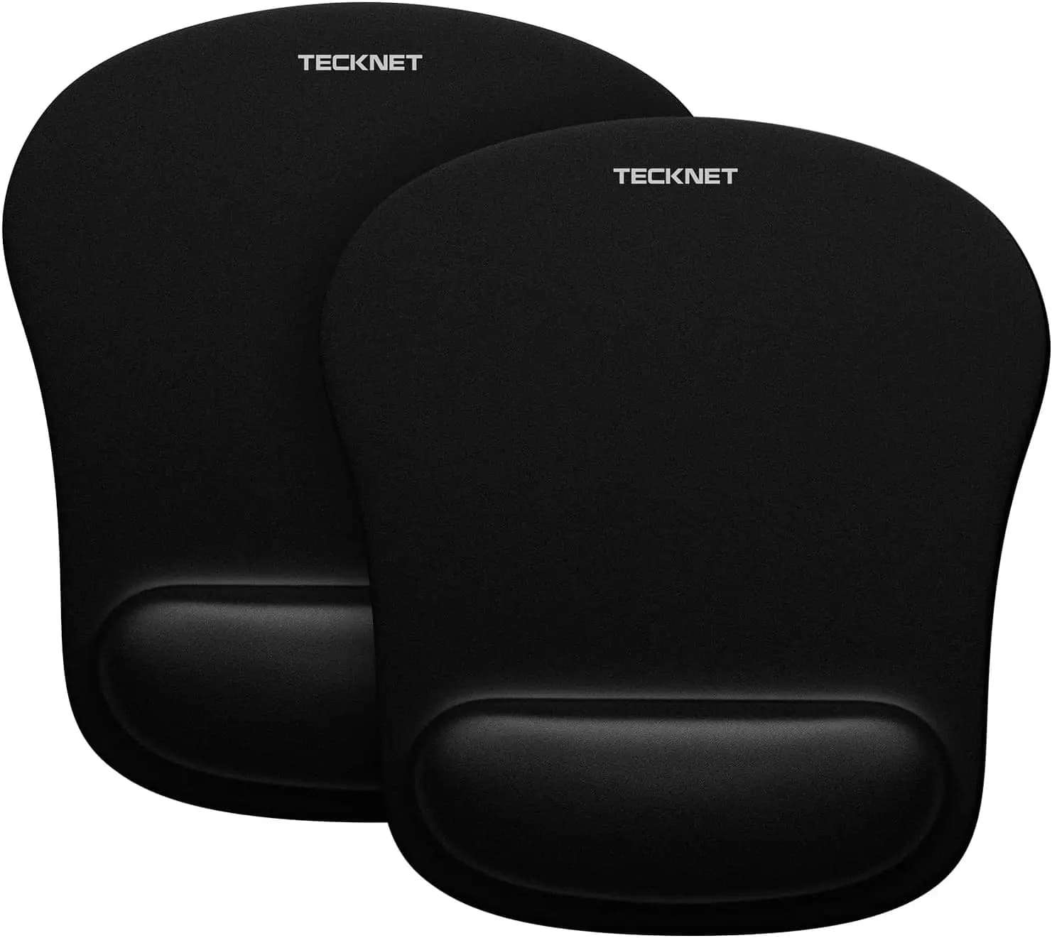 Tappetino ergonomico per mouse da gioco con supporto per il polso, superficie antiscivolo e impermeabile per ufficio e uso domestico - Nero