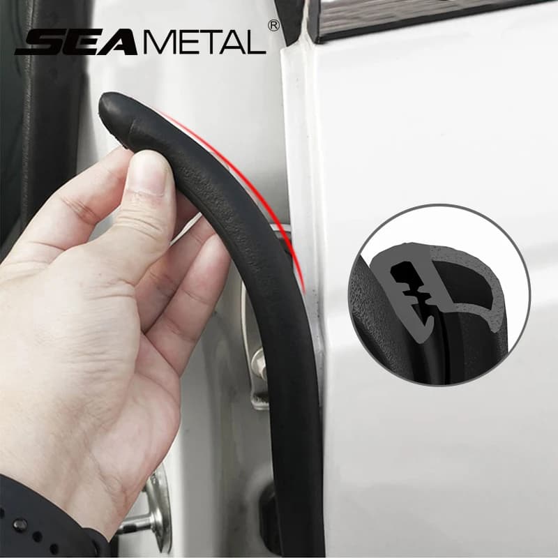 Striscia di riempimento della guarnizione della portiera dell'auto universale SEAMETAL per striscia adesiva sigillante di protezione dell'auto in gomma del pilastro B insonorizzata