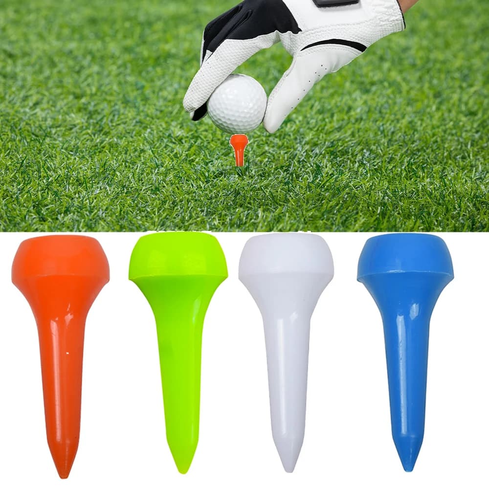 T-shirt da golf durevoli in plastica a forma di fungo da 50 pezzi/pacco da 34 mm