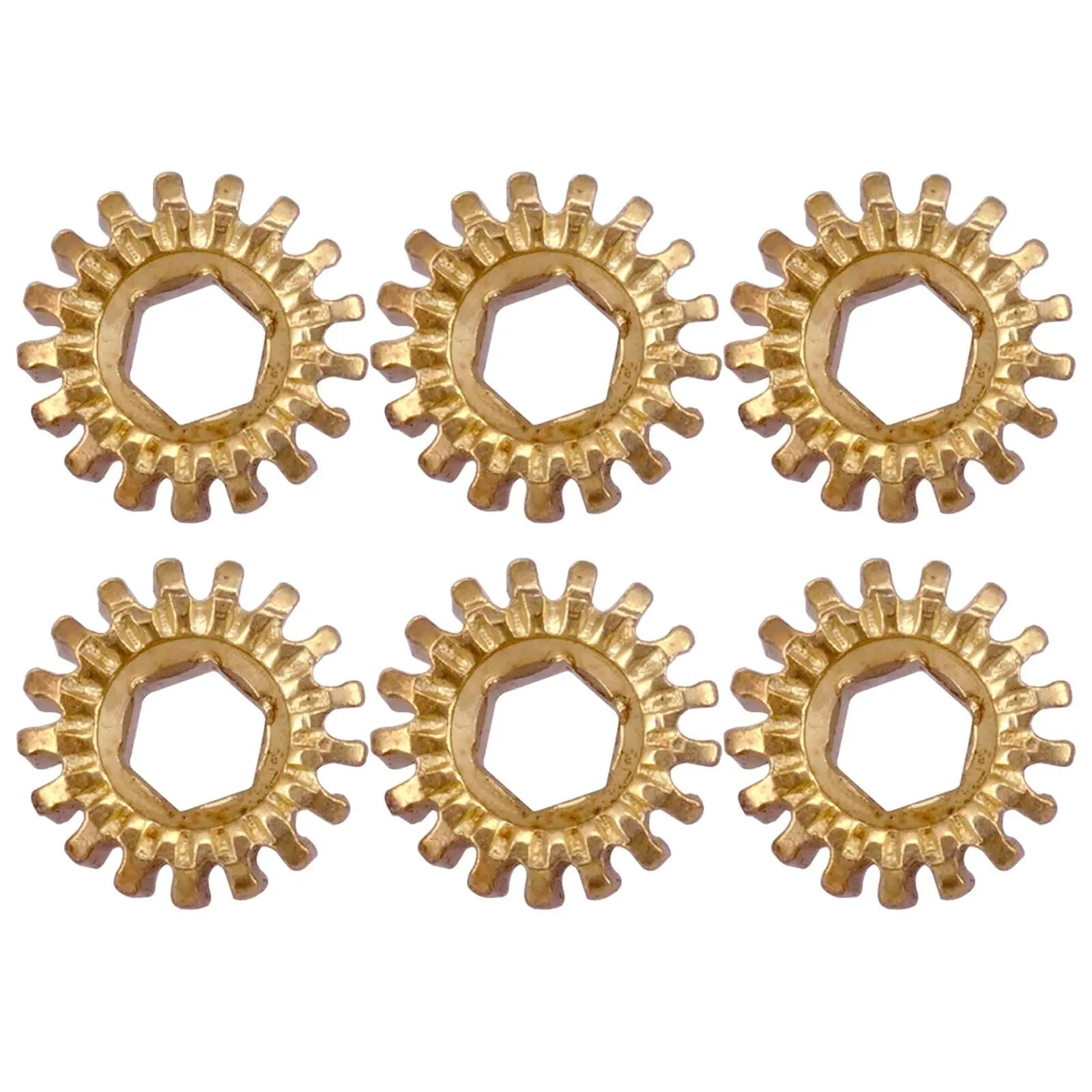 Guitar Tuning Peg Gear with Inner Hex Hole Iron Machine Head Tool for Acoustic Classical Guitar Parts Set