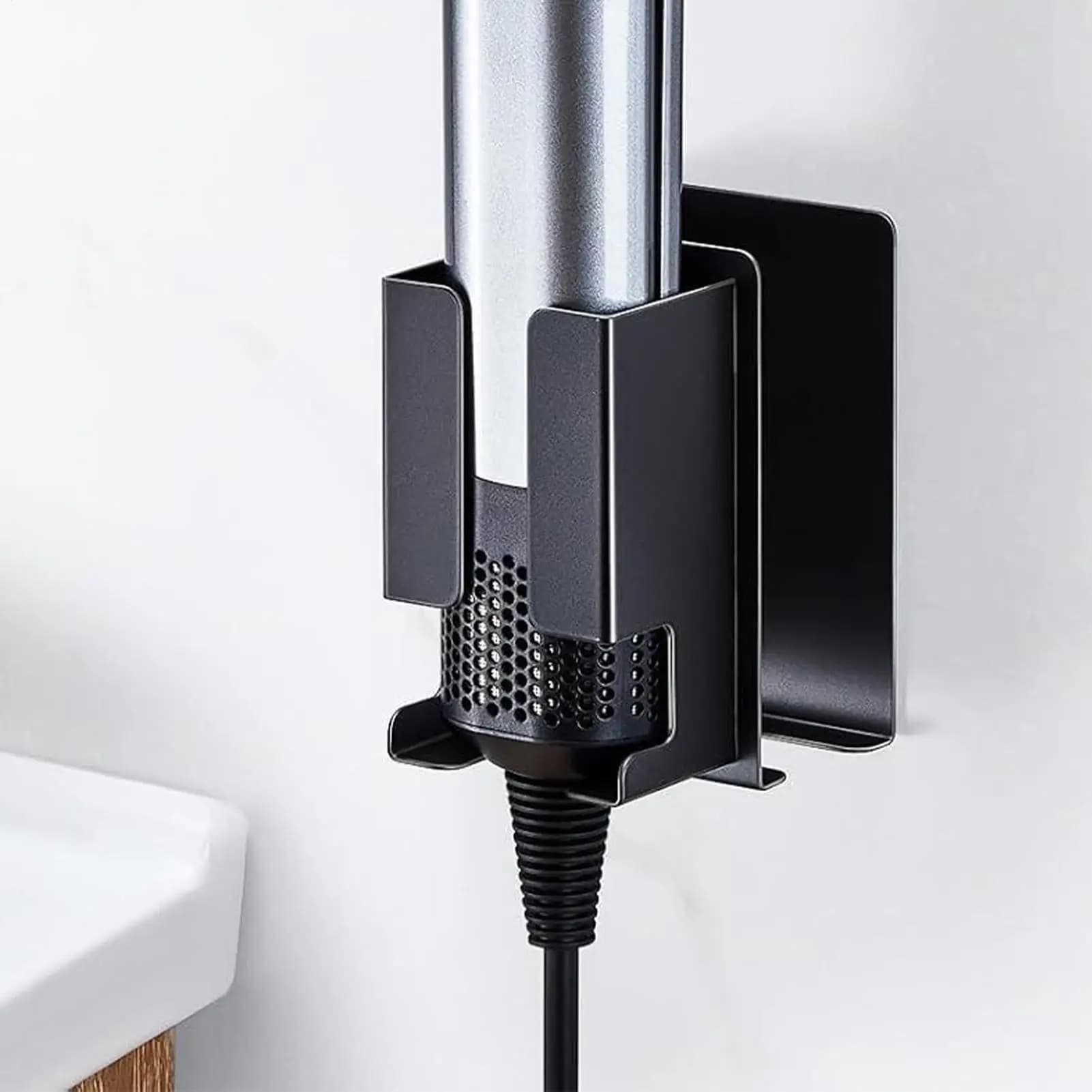 Wall sticker holders Wall plate holder for hairdryer for living room, bathroom, dressing room