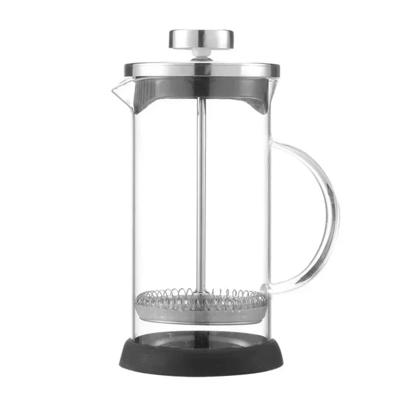Caffettiera francese da 350-1000 ml Caffettiera in vetro in acciaio inossidabile Caffettiera in vetro borosilicato resistente al calore Caffettiera Caffettiera