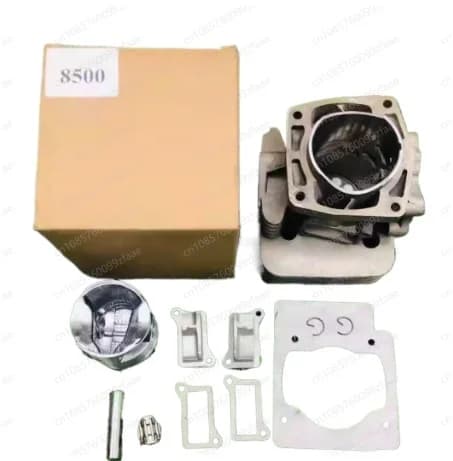 Set Cilindro e Pistone da 51MM per Soffiatore a Zaino Zenoah EBZ8500 9900 con Sistema di Aspirazione Stratificata