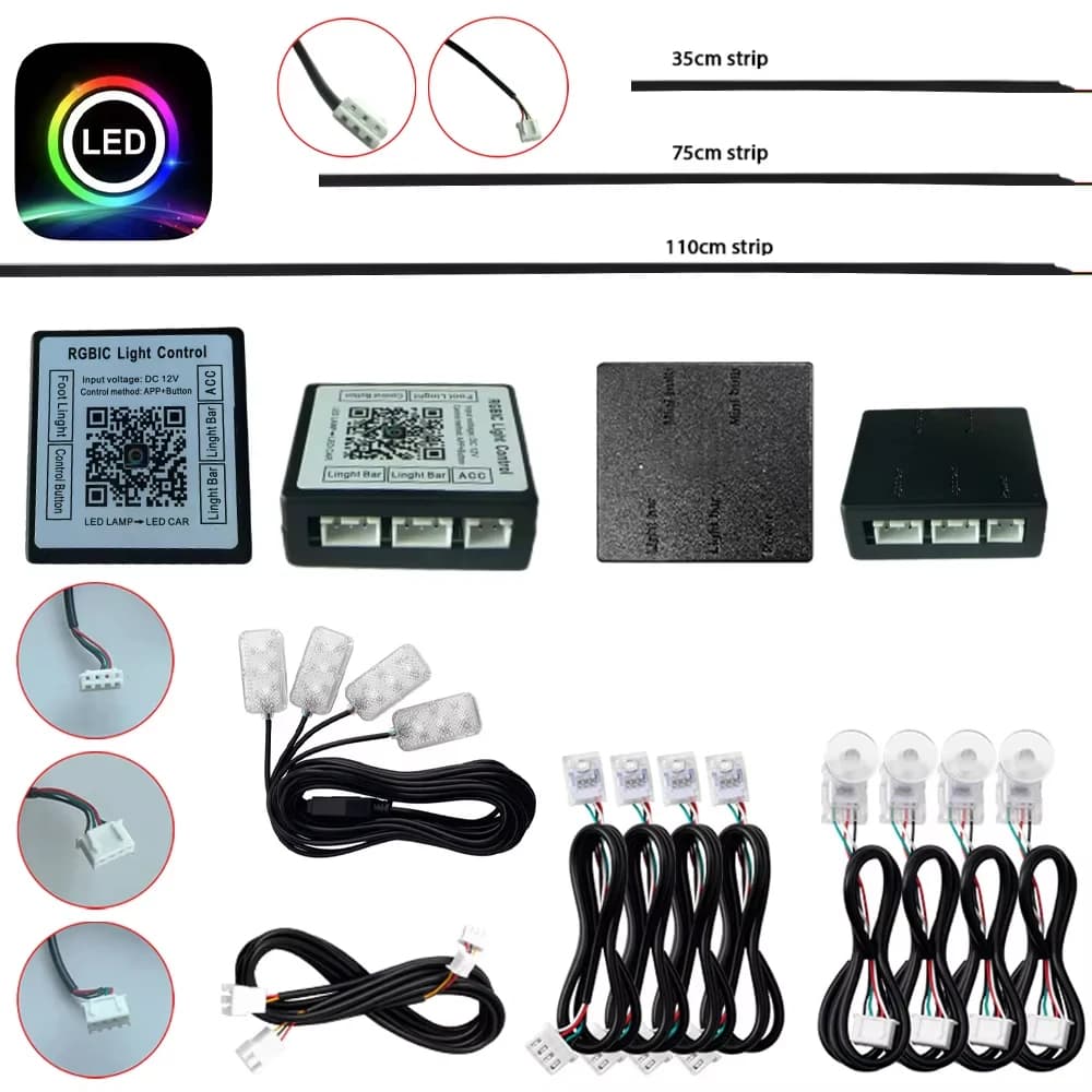 Accessories "LED Lamp" RGBIC LED Strip Symphony 3 Wires (RGB footrest Light / 4 Wire Storage Light)