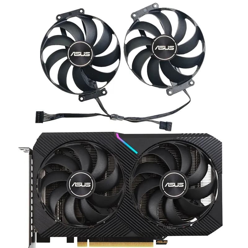 Nuova ventola originale muslimt129215su RX 6500XT GPU, per ventola di raffreddamento della scheda Video ASUS RTX 3050 3060 3060TI MINI RX 6400 6500XT