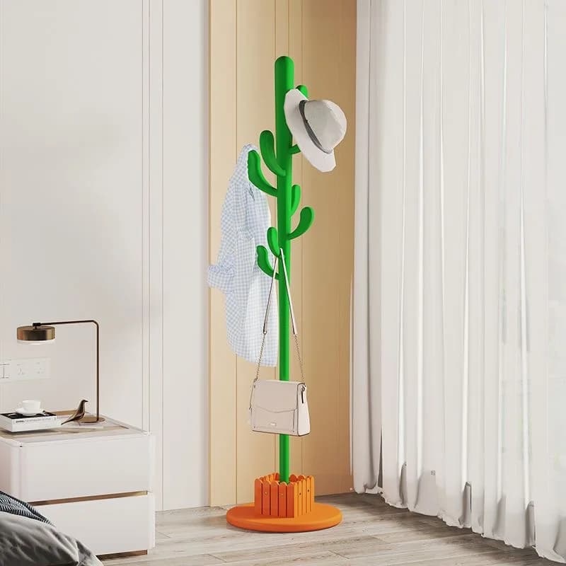 Appendiabiti Cactus Appendiabiti per bambini simpatico cartone animato Appendiabiti da pavimento per borsa Appendiabiti da ingresso