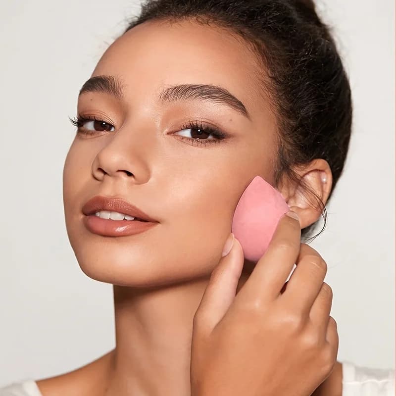 5-pack latex-free beauty sponges, multi-functional dual-use (dry and wet) makeup blenders, compatible with all foundations, ideal makeup tools for beginners