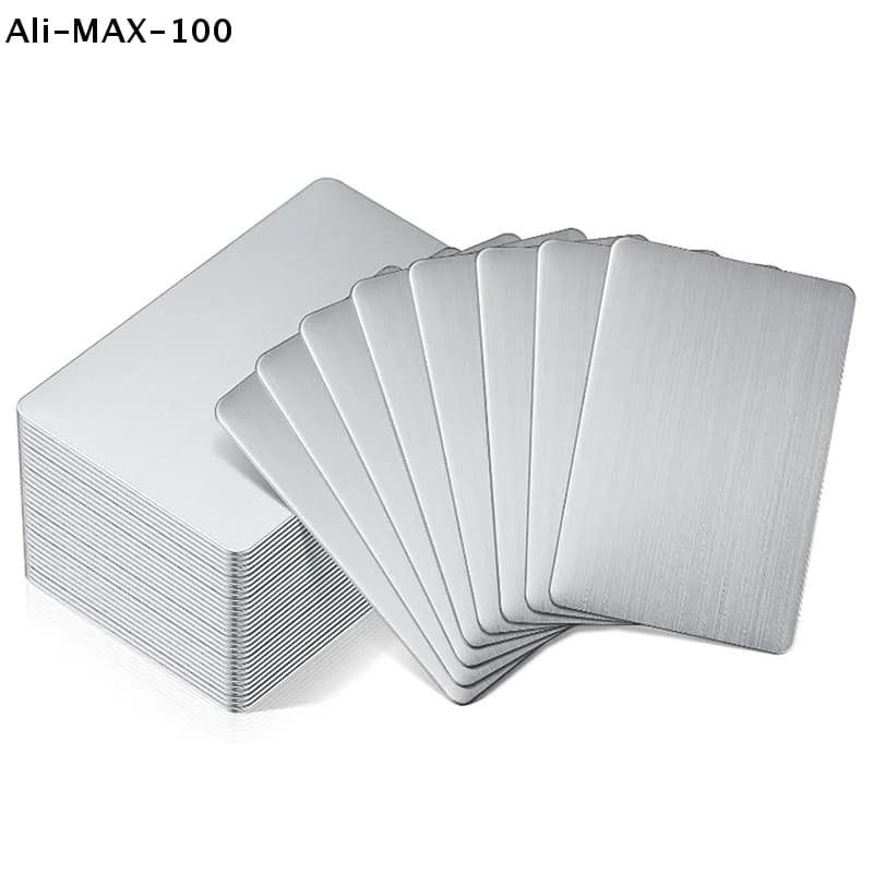 daSv daStainless steel business cards, empty laser engraving business cards, office business cards, empty engraving business cards, DIY tickets