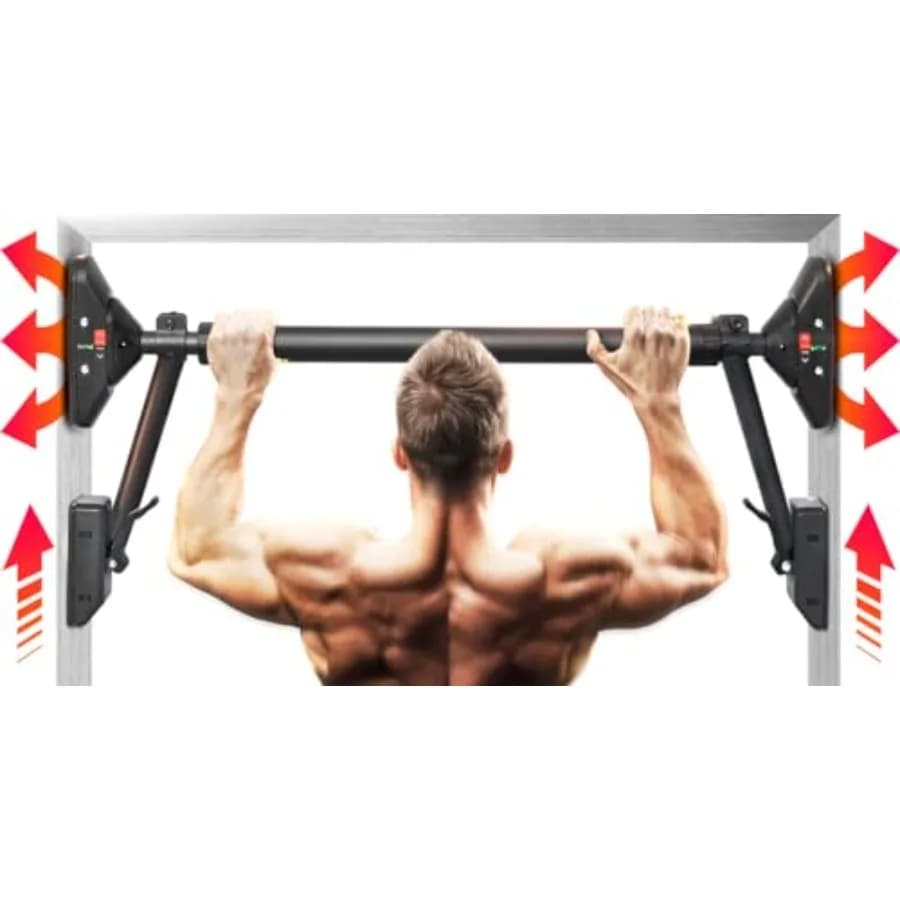 Pull Up Bar/Chin up bar Upper Body Workout Bar Super Load-Bearing Dual Security Locking Fitness Strength Training Equipment