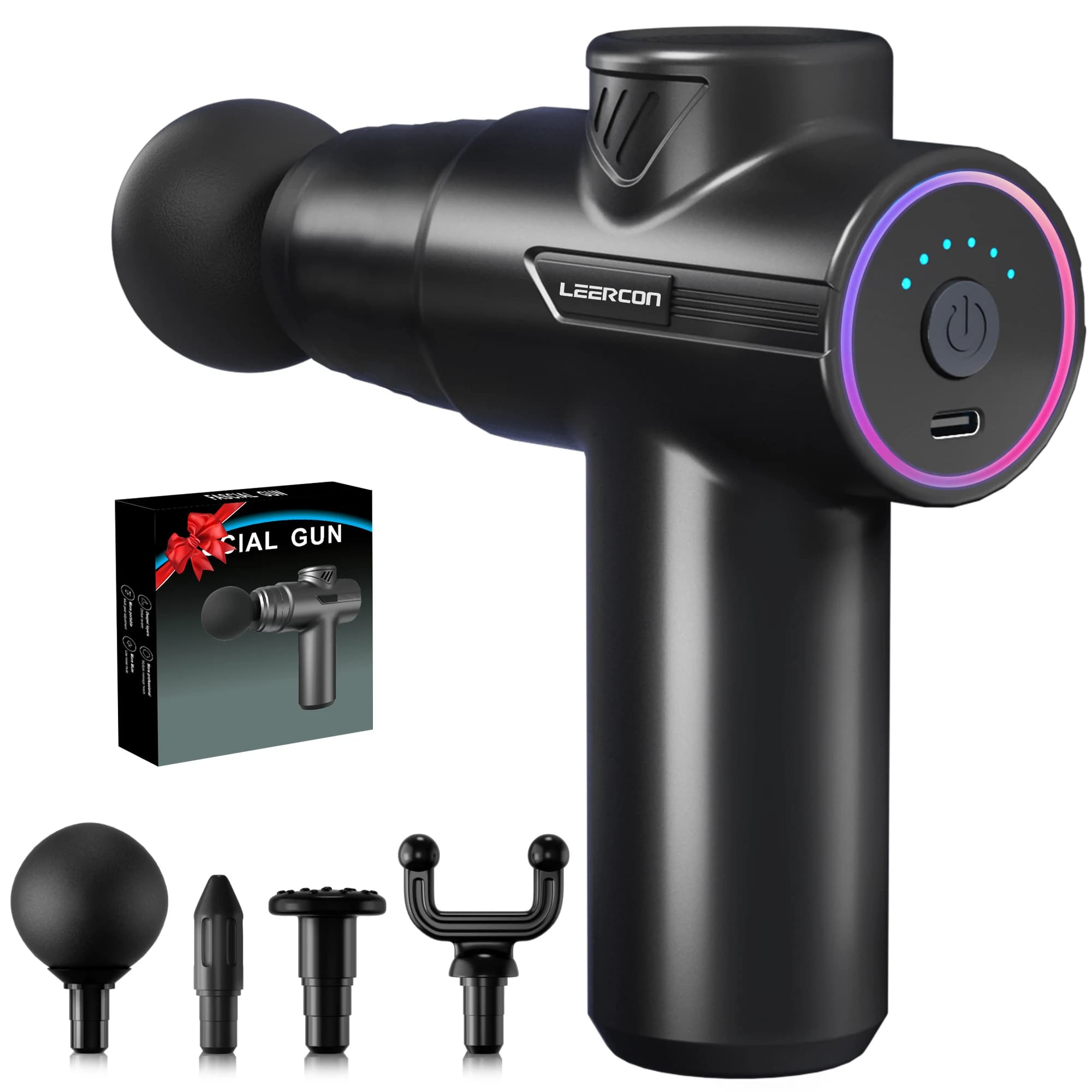 Mini Massage Gun, Massage Portable For Textiles Deep Massage, Percussion Massage Manual to Relieve Pain with 6 Intensity