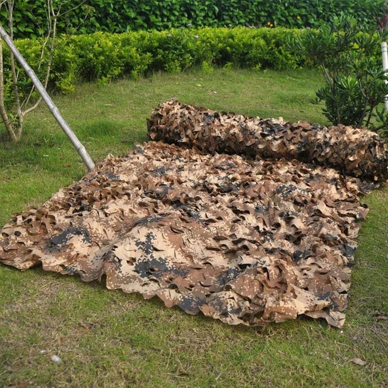 Rete Mimetica Leggera per Esterni, Telo a Rete Camouflage per Campeggio, Copertura Parasole, Decorazioni per Feste nella Giungla