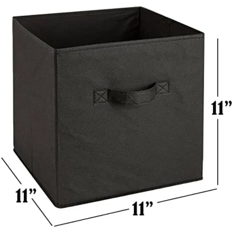 Contenitori portaoggetti a cubo pieghevoli da 6 pezzi – Organizer decorativo pieghevole per scaffali, armadi, sotto il letto, vestiti o giocattoli per bambini