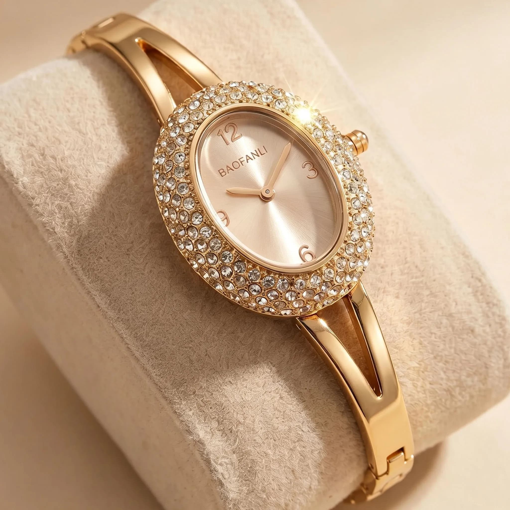 BAOFANLI Women Watch for Girls Small Size Mini Dial Quartz Reloj oval Gold Sliver Tone Orologio Ladies Wristwatch Niche Clock