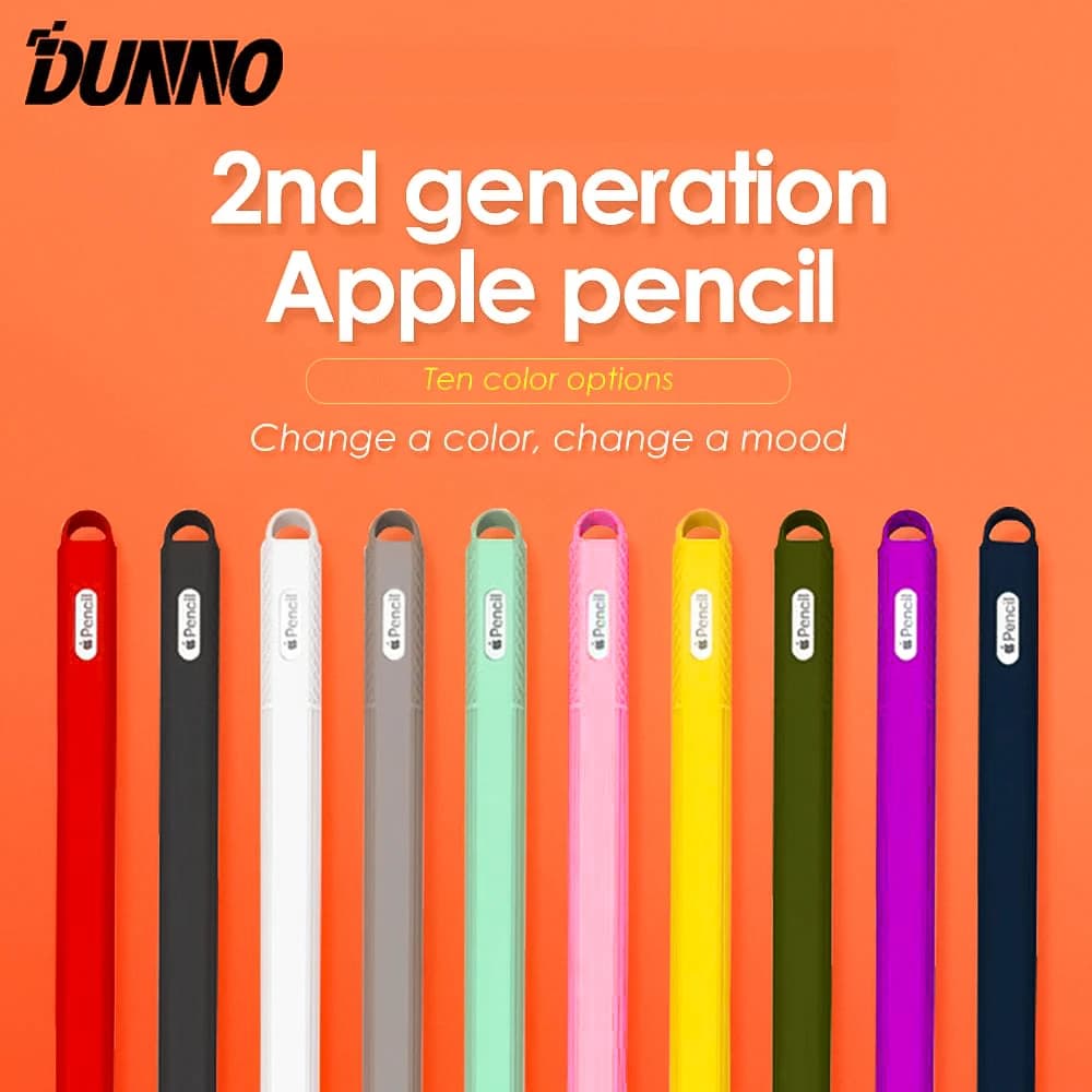 Per Apple Pencil Supporto in silicone morbido di seconda generazione Astuccio Apple Pencil Skin iPad Touch Screen Pen Cover Accessori per iPad