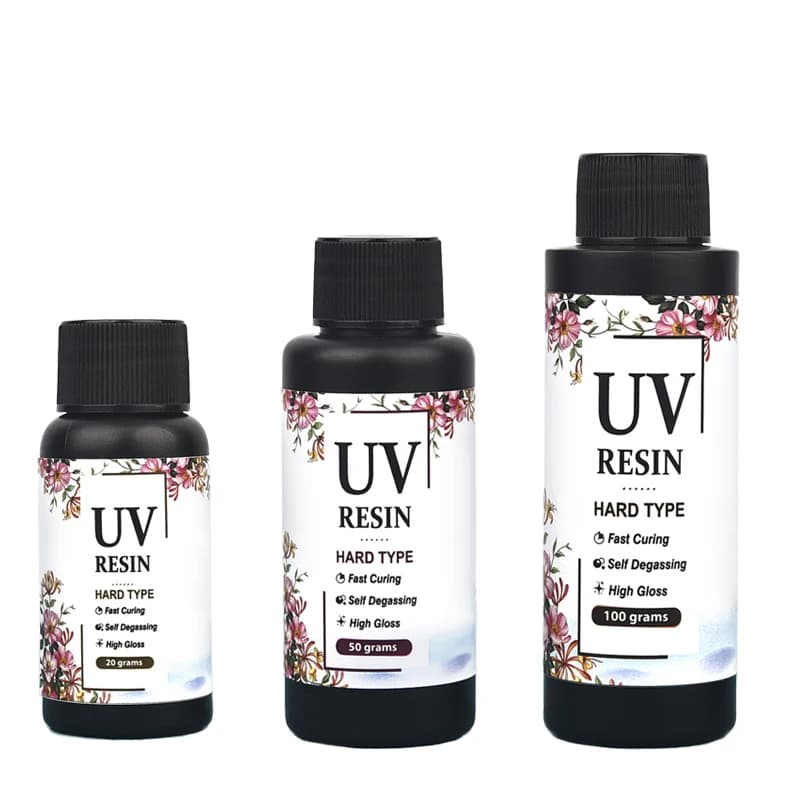 20g/50g/100g Resina di Cristallo Colla UV Gioielli FAI DA TE Che Fanno Elevata Durezza Ad Asciugatura Rapida Più Dura Colla Epossidica lampada UV