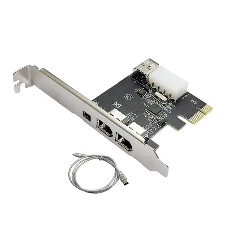 Firewire Card Adapter 1394A Pcie 1X To 4-Port Expansion Card VT6315 VIA Chip Capture For DV Camcorders