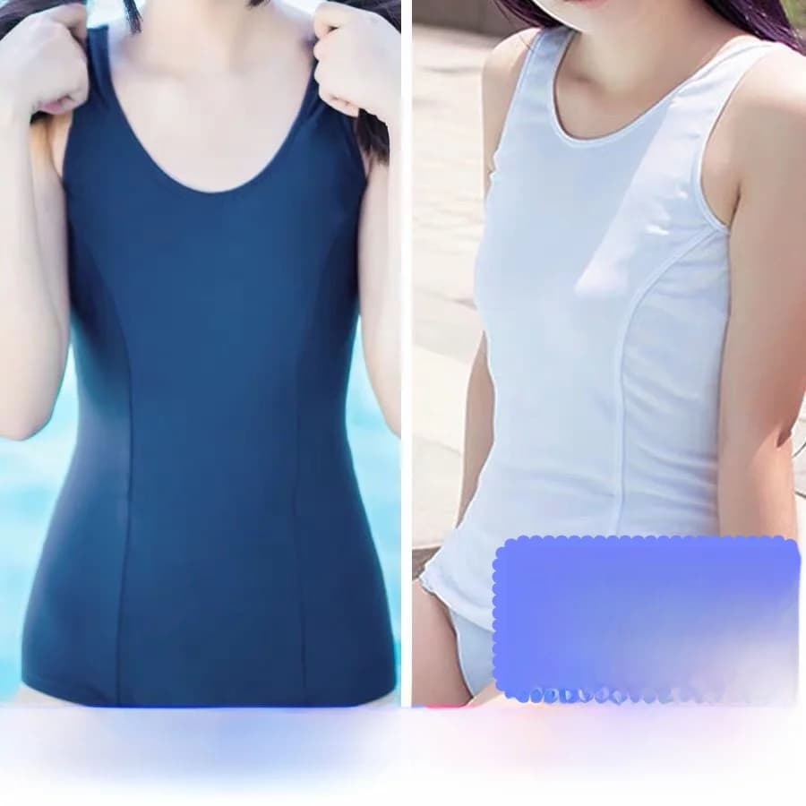 Costume da bagno intero sexy con cerniera per studentesse, termale, taglie forti, con imbottitura fissa sul petto, tinta unita, per sport e yoga