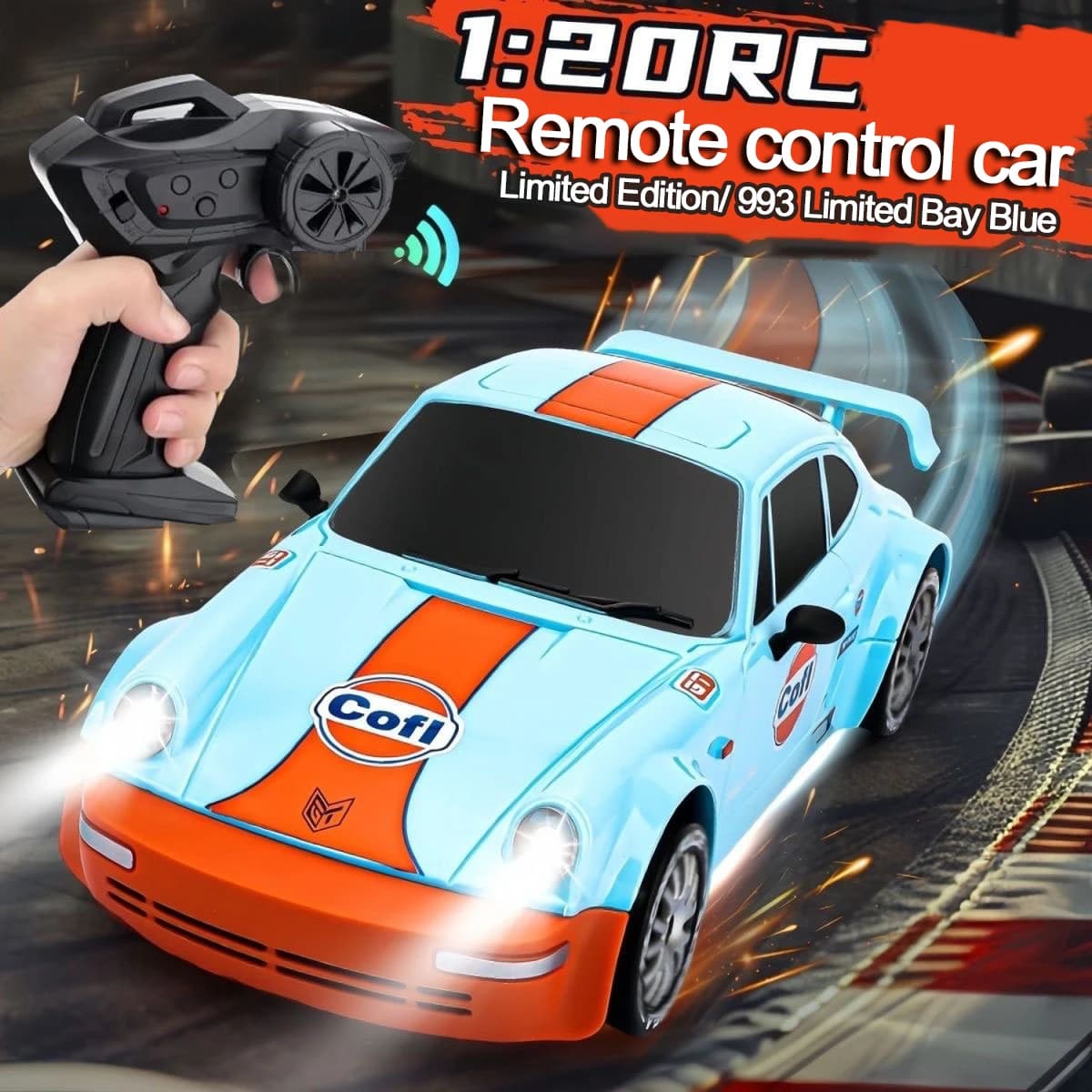 1/20 Professionale RC Drift Car Professionale Rc Drift Auto telecomandata Gt 911 Auto ad alta velocità Full-Scale Acceleratore a quattro ruote