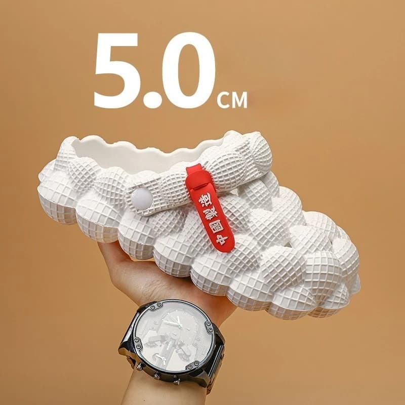 Men Women Slippers Bubble Ball Sandals Summer Indoor Massage Cloud Slide Outdoor Closed-toe Fashion Beach Casual Sandals