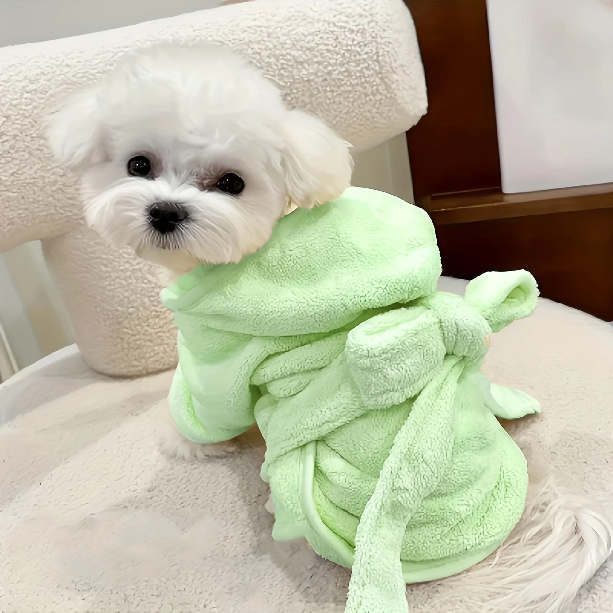 New Dog Bathrobe Absorbent Pet Quick Drying Wearable Bath Towel Robe Large Small Dogs Clean Absorbent Bathrobe Cat Pet Products
