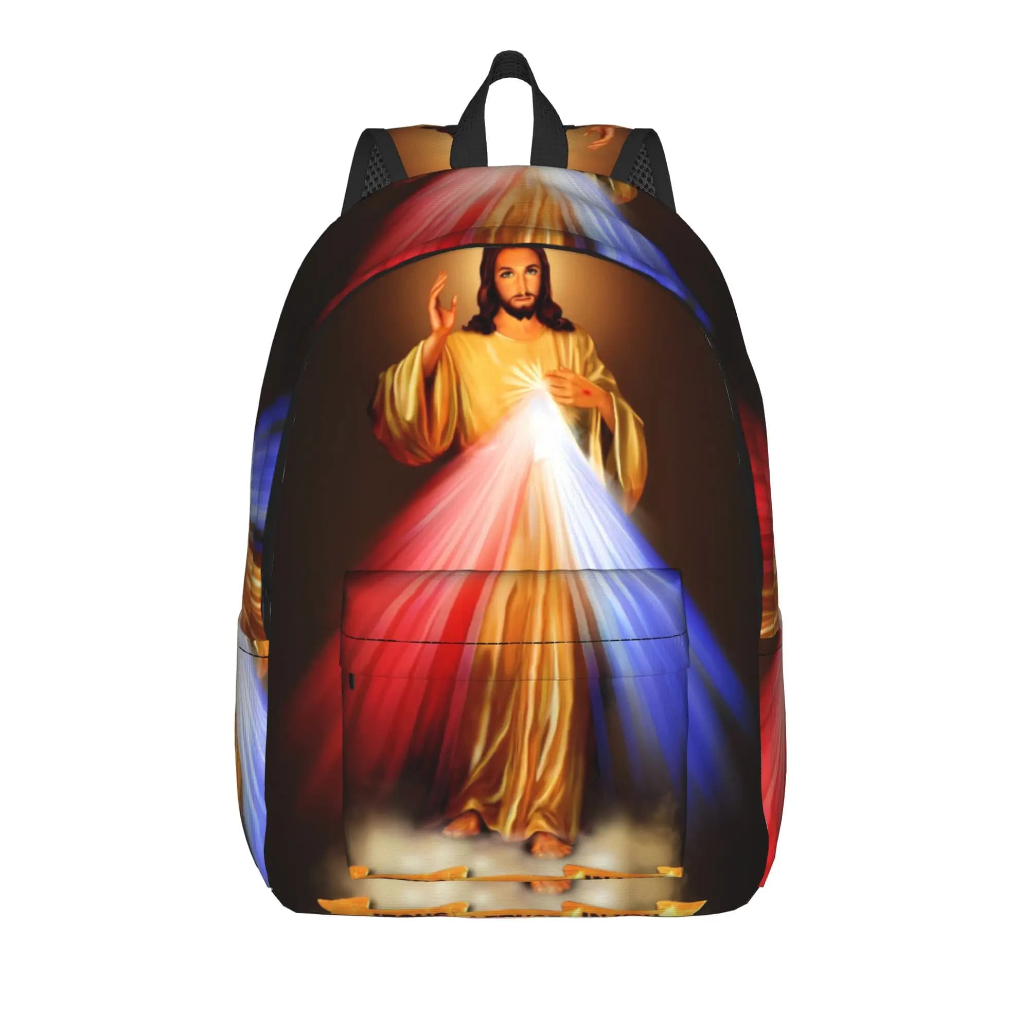 Christian Bible Jesus Backpack College Backpacks Boy Funny High School Bags Custom Lightweight Rucksack