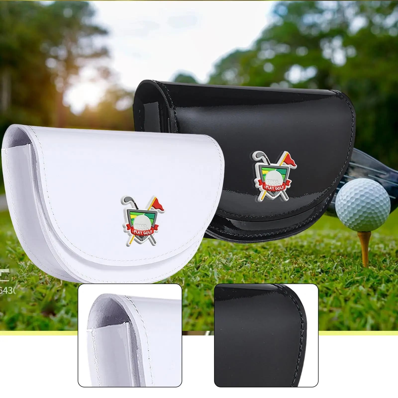 Borsa da Golf da Cintura per Telemetro, Custodia in Pelle PU Leggera e Impermeabile per Telemetro