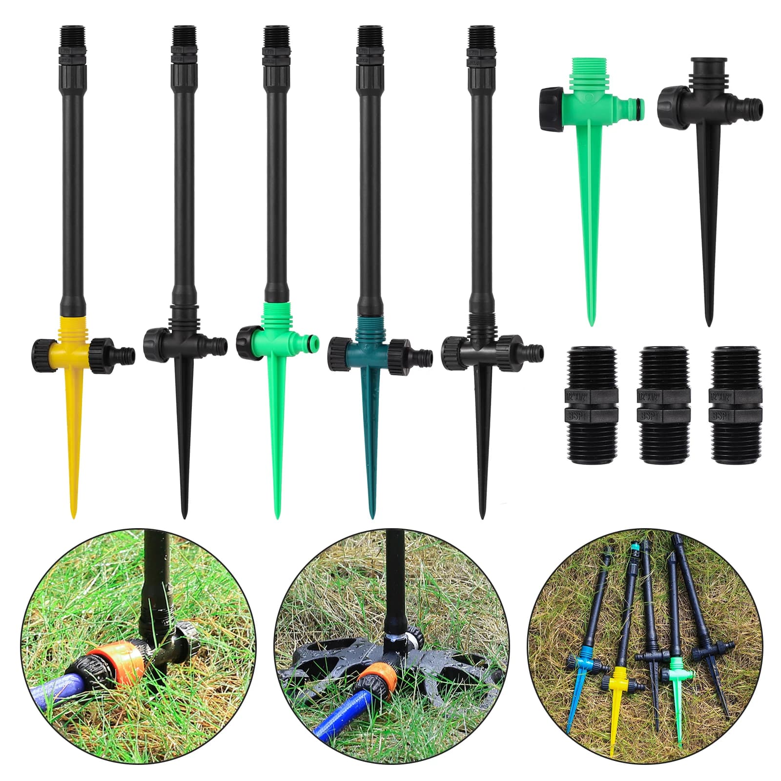 1/2 inch thread extension pole Support for sprinkler Extension pole for lawn sprinkler Irrigation tool for lawn plants