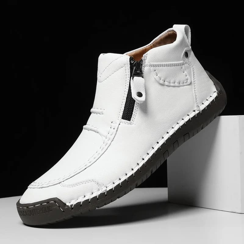 Leather boots men's men's comfortable handmade leather boots outdoor hiking shoes waterproof anti slip lightweight breathable
