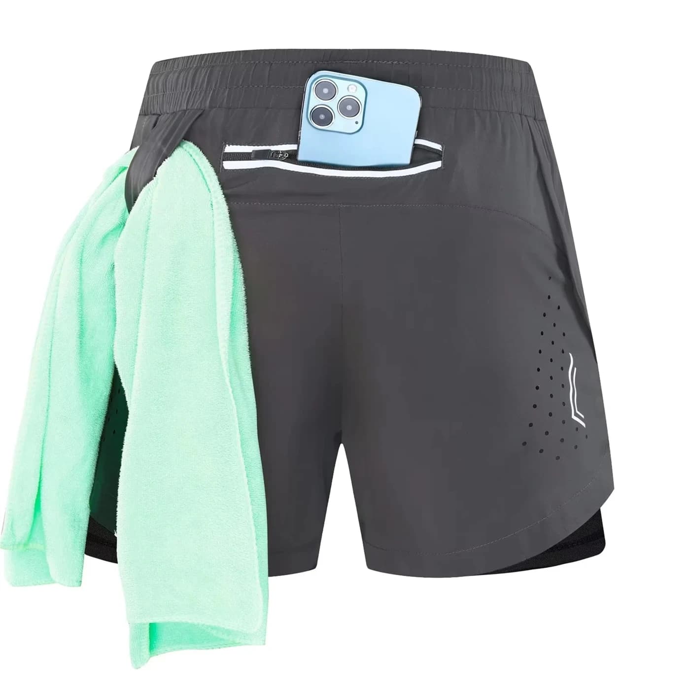 Men's Running Shorts 2 in 1 Hinge Sports Clothing Outdoor Exercise Gym Fitness Exercise Bike Shorts Spandex Jogging Breathable Fast drying