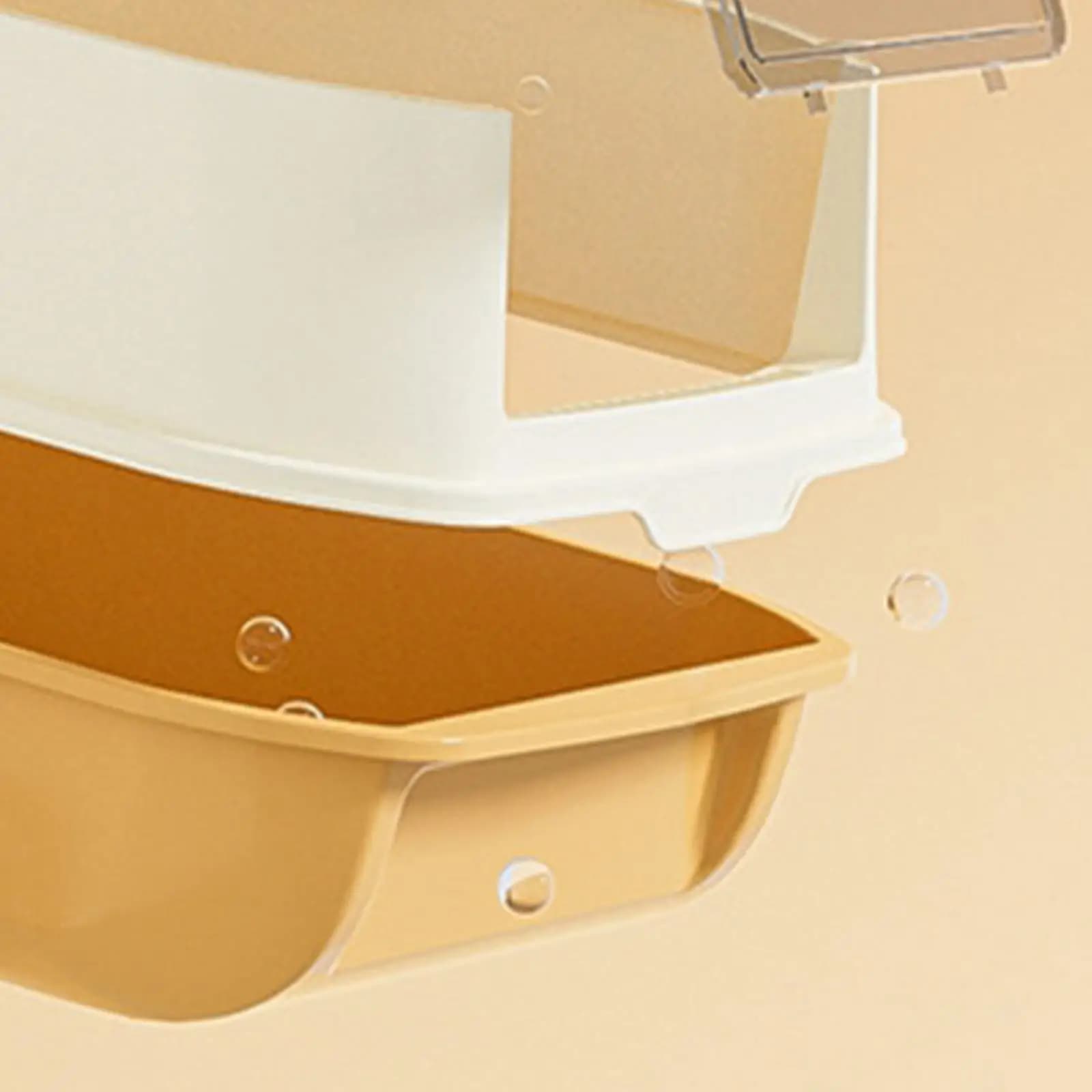 Cat Litter Box with Lid Large Double Door for Indoor Cats Hooded Enclosed Cat Litter Tray Litter Pan for Small and Medium Cats