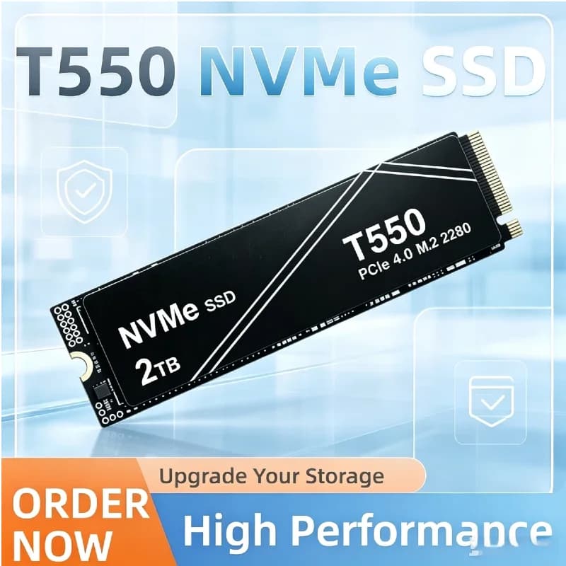 2026 New T550 Large Capacity Portable SSD NVMe PCIe Gen 1TB 2TB 4TB External Storage Disk For Gaming PC Laptop PS5 Console
