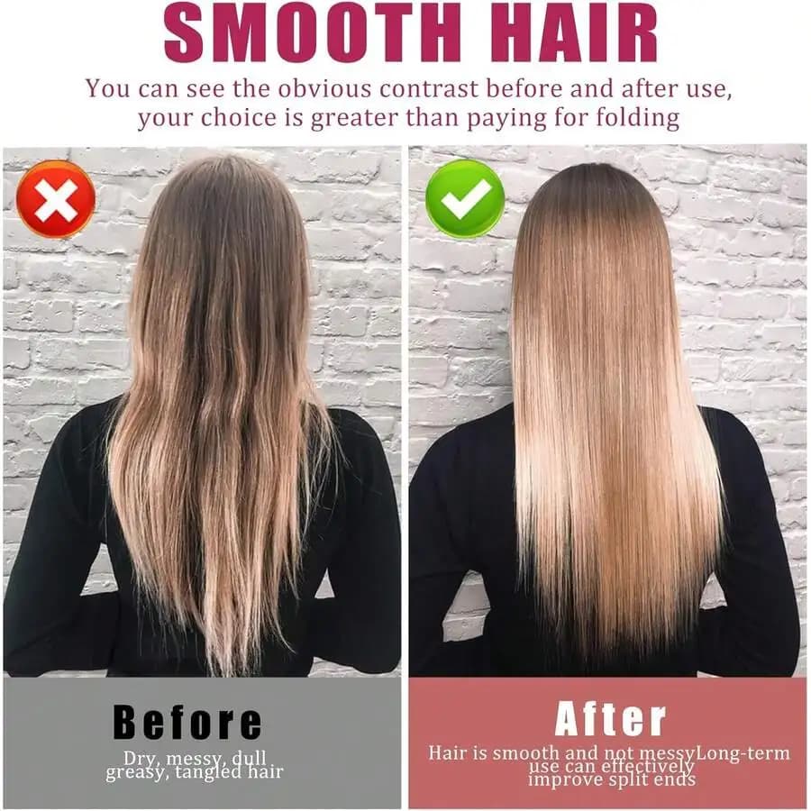 Spazzola per capelli pieghevole portatile ventilata con specchio per stirare e districare i capelli bagnati o asciutti
