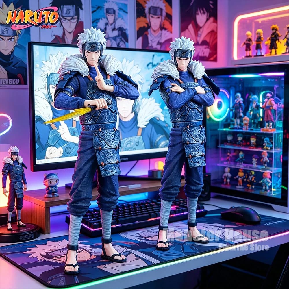 Statuetta Anime NARUTO di Senju Tobirama, 31cm/12.2in, Action Figure in PVC, Ornamento da Scrivania, Modellino da Collezione, Giocattolo Regalo