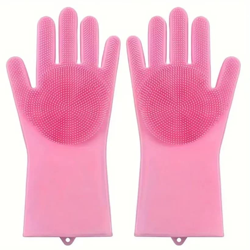 Scrubber Magic Lavastoviglie Cleaner Spugna Guanto per depilazione in silicone Guanti per pulizia per toelettatura animali Guanti per shampoo da bagno per cani e gatti