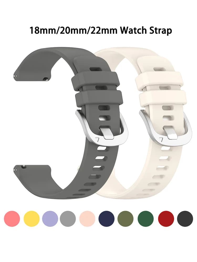 18mm 20mm 22mm watch straps for Garmin Venu 3/3s/2/2s silicone strap for Garmin Vivoactive 3/4s/Forerunner 245 2049