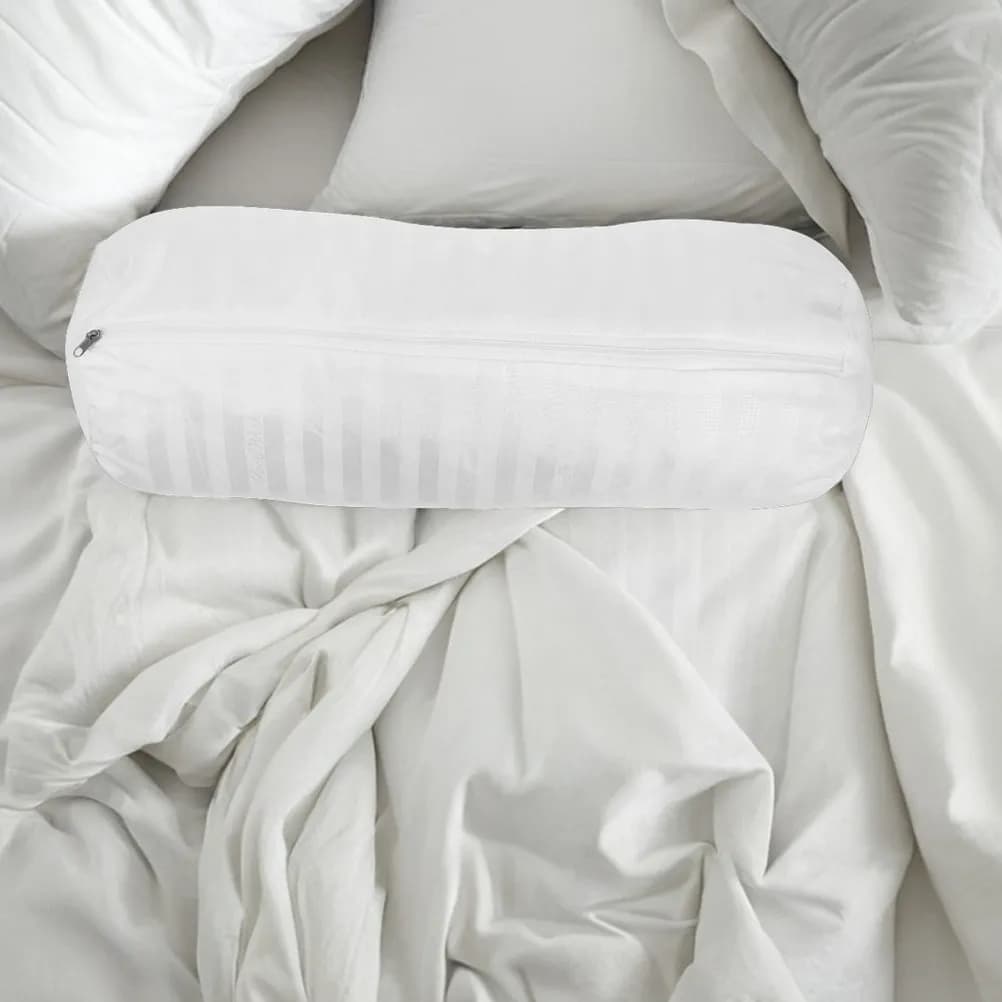 Fodere per cuscini cilindrici con cerniera, protezione per cuscino cervicale, fodera per cuscino lombare, morbida fodera lunga per cuscino per divano, letto, viaggio