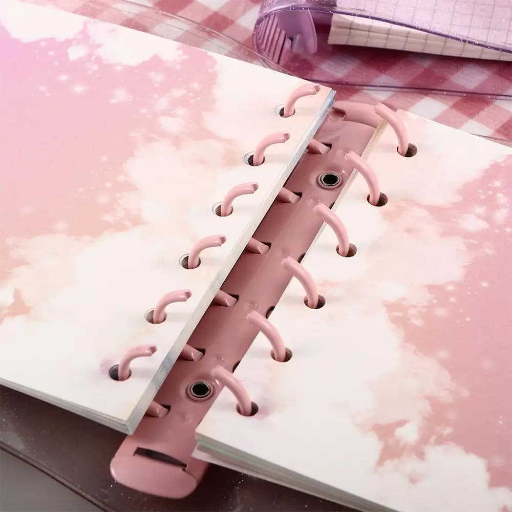 Materiale scolastico Kawaii A7 Notebook Planner Libro di carte Foto Raccogli libro Quadrato Sciolto Foglia Glitter Riviste Raccoglitore Notebook