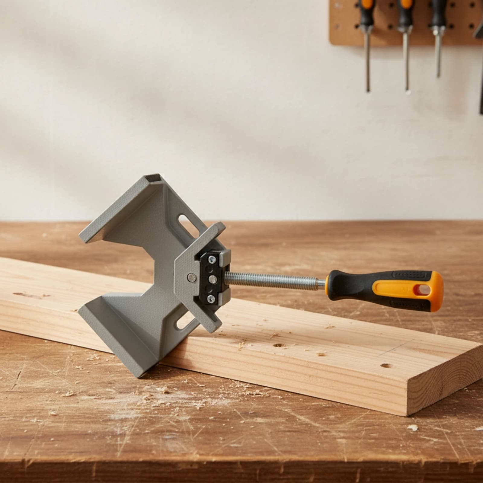 90 Degree Corner Clamp Rubberized 90 Degree Clamp Accurate Non-Slip for Carpenters, Woodworking, Picture Framing