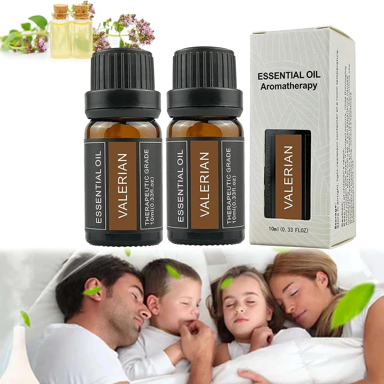 Olio essenziale di valeriana biologico olio essenziale puro per il sonno naturale per l'uso in casa e in ufficio