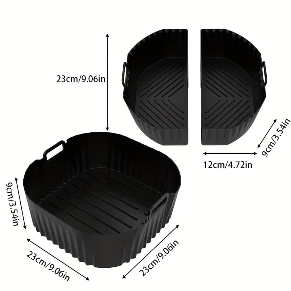 Stampi in Silicone Riutilizzabili per Friggitrice ad Aria Philips Serie 2000 NA230/00 6.2L, per Cosori Turboblaze 6L e Clearblaze 6.2L