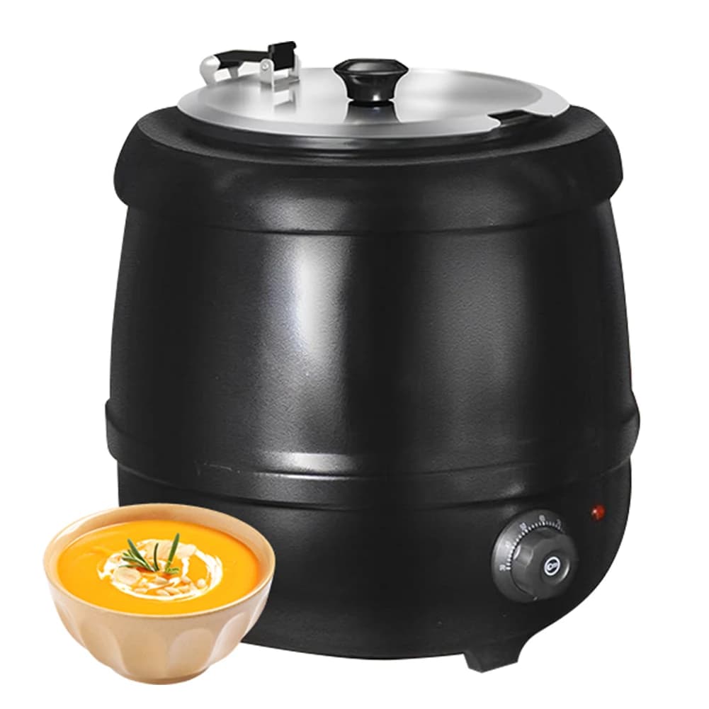 10 liters buffet heating pot with hinged lid heated electric stove heating kettle for restaurants and home catering for parties