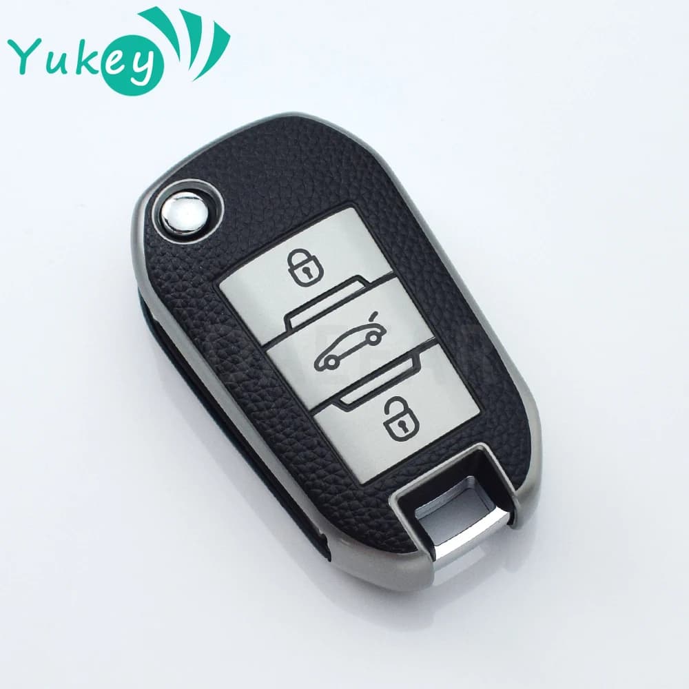 3 Distance TPU Car Keychain Ring Bottle Holder Case for Peugeot 208 301 308 508 5008 3008 Per Citroen 2010 2021 2023