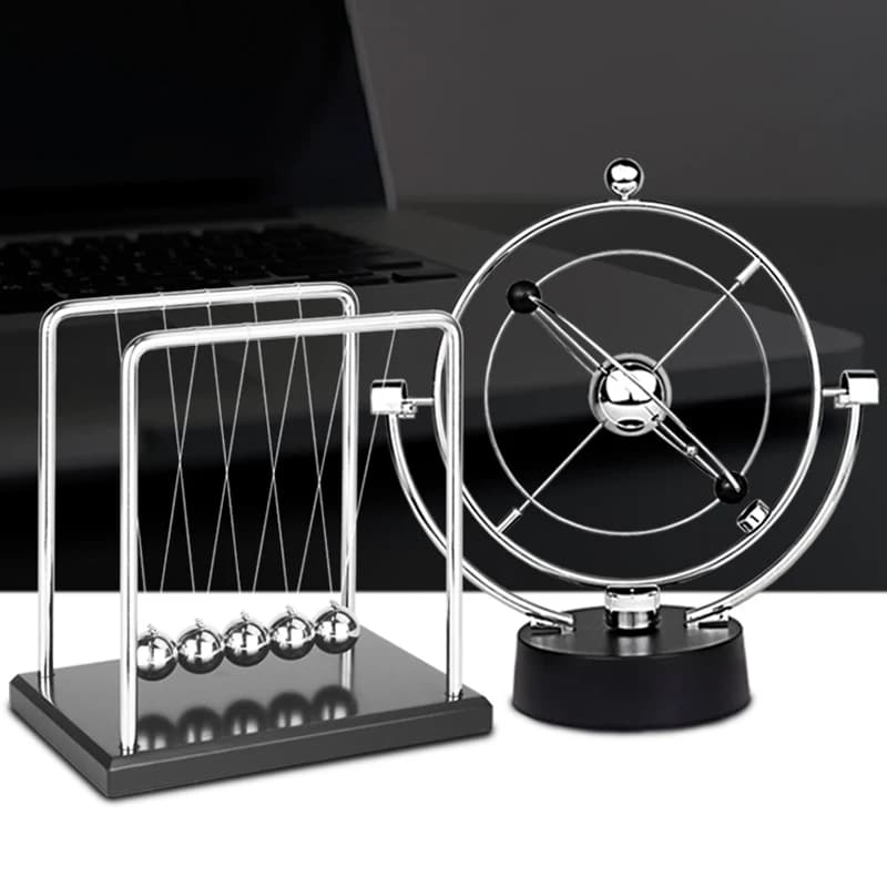 Accessori per la decorazione della casa pendolo per la scienza della fisica di newton moderno newton balls kit maglev culla Balance Steel Balls Science
