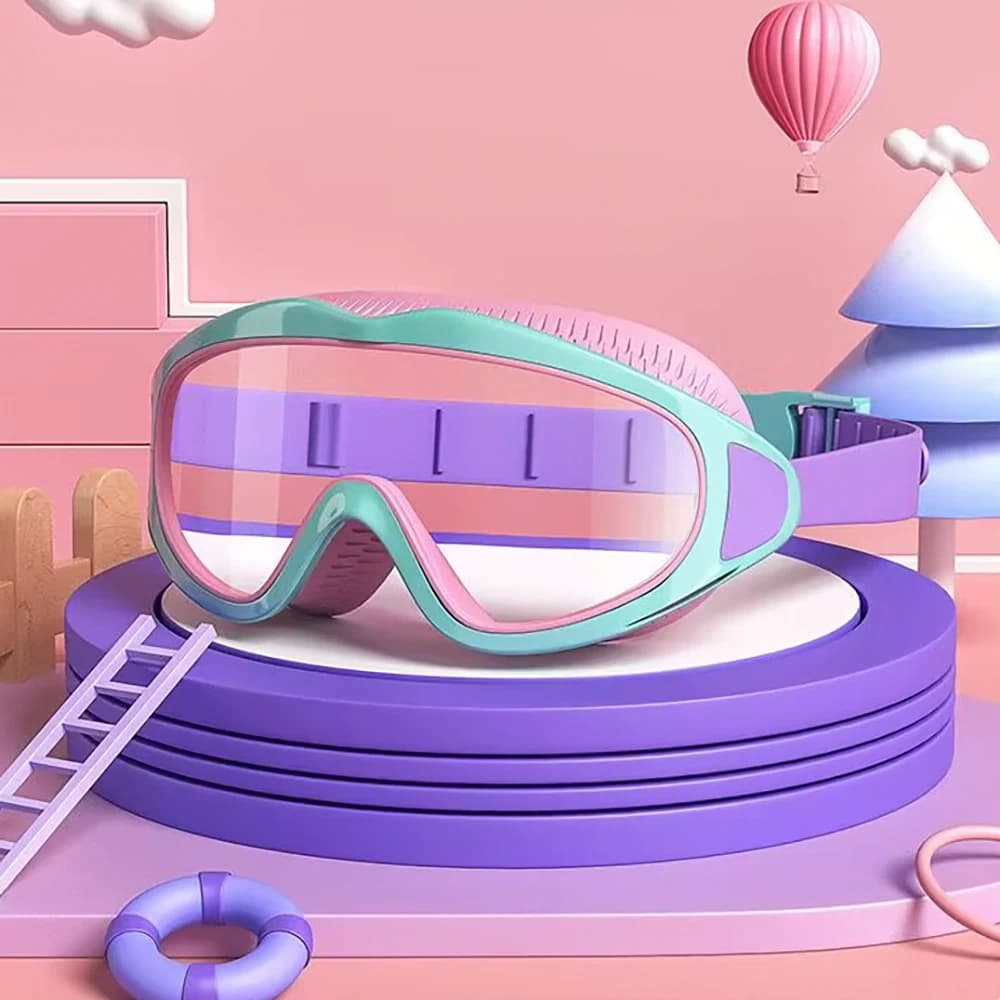 Swimwear for children; anti-fog and anti-ultraviolet; wide-angle swimming glasses; waterproof children's pool glasses; on