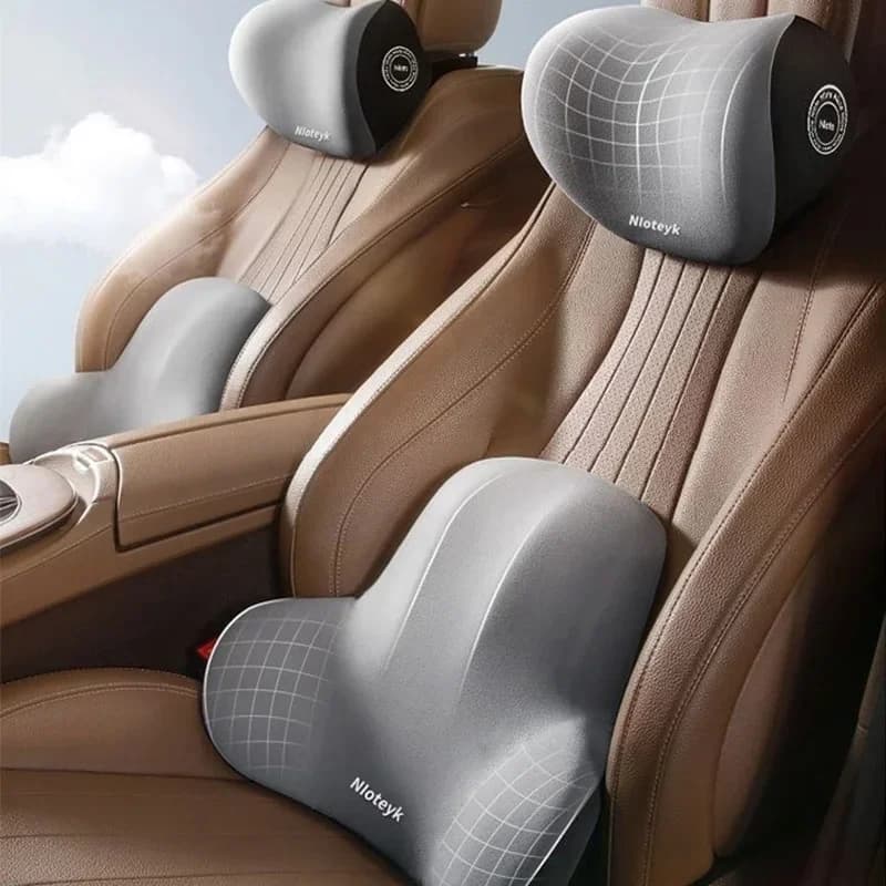 Cuscino per il collo dell'auto in Memory Foam supporto lombare per auto per forniture per auto cuscino universale per il collo cuscino per la vita accessori per auto per seggiolino auto