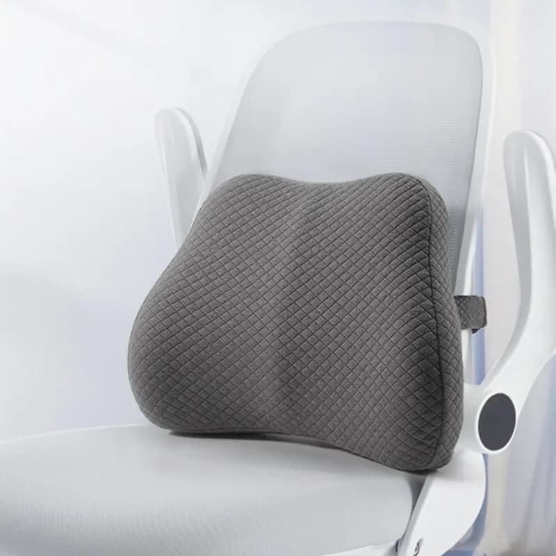 Cuscino di supporto lombare per sedia da ufficio e seggiolino auto Cuscino lombare in memory foam perfettamente bilanciato Cuscino per schienale multiuso