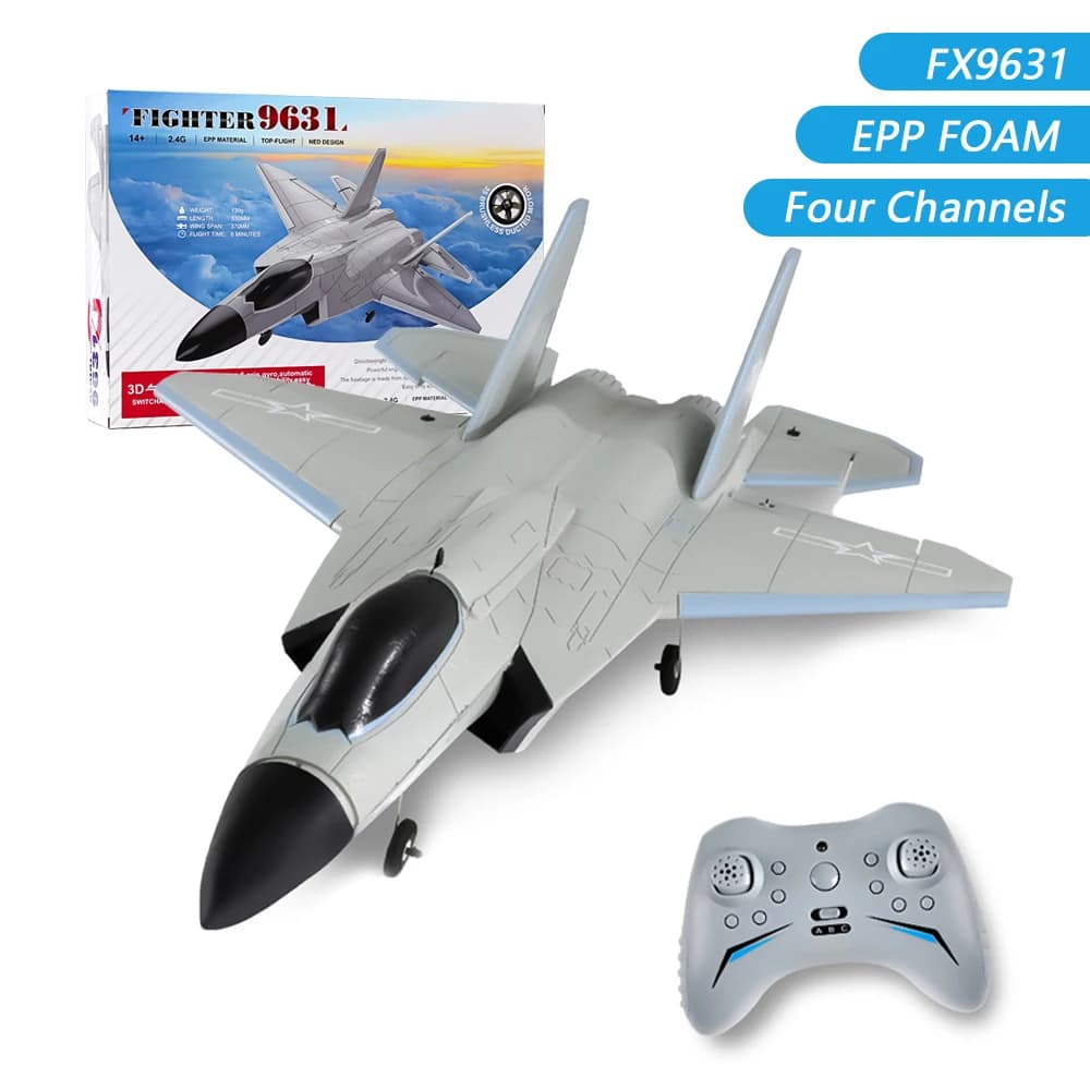 FX9631 2.4G Brushless J-35 3D 6G 4 Canali RC aereo EPP Telecomando Stunt Aerei Giocattoli per Bambini Adulti