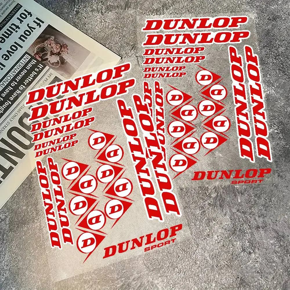 Adesivi Riflettenti per Moto DUNLOP, Segnalazione di Sicurezza 3M Notturna per Caschi da Scooter