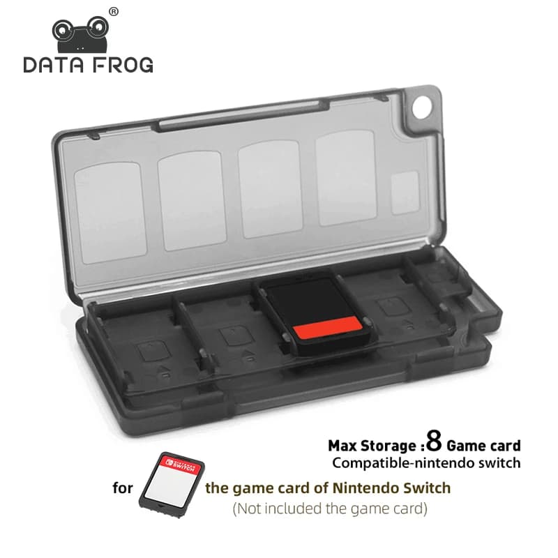 DATA FROG Custodia per carte da gioco portatile 8 in 1 compatibile con gli accessori della scatola di immagazzinaggio del gioco Switch